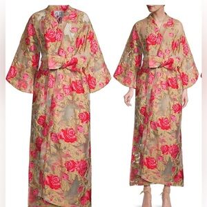 La Vie Style House Rose Maxi Wrap Dress